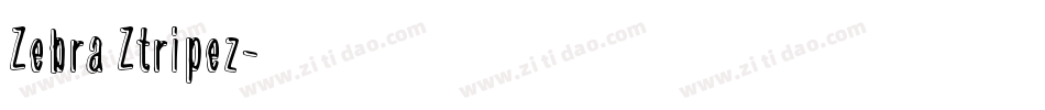 Zebra Ztripez字体转换